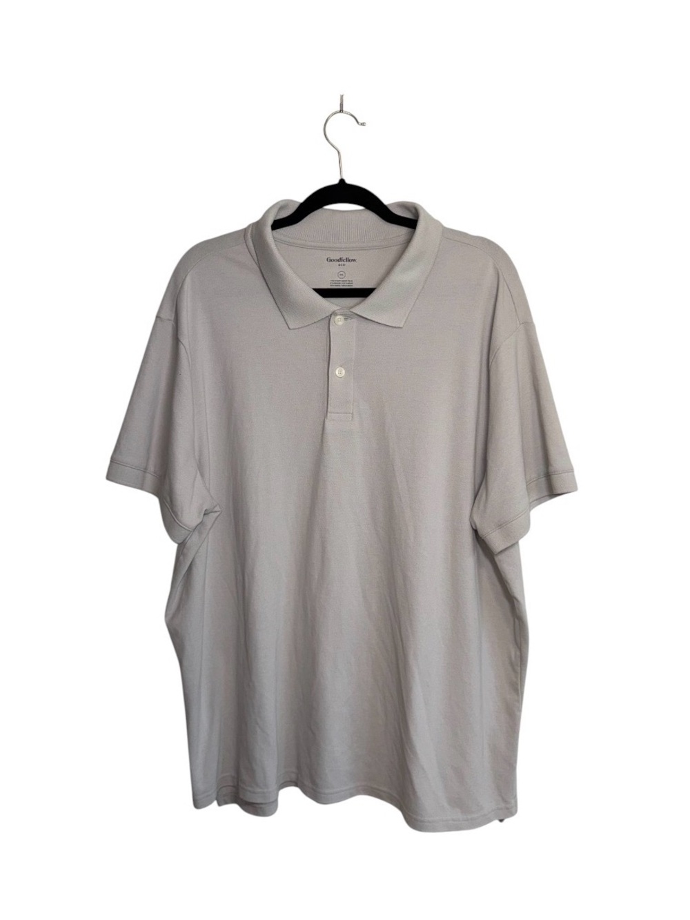 Goodfellow Taupe Gray Collared Shirt Polo Short Sleeve Workwear XXLarge Men’s